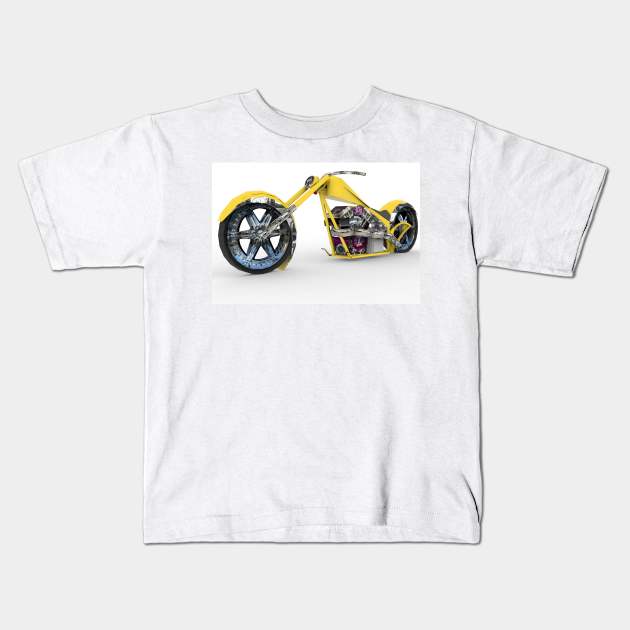 Racing Motorcycle Kids T-Shirt by Rizaldiuk